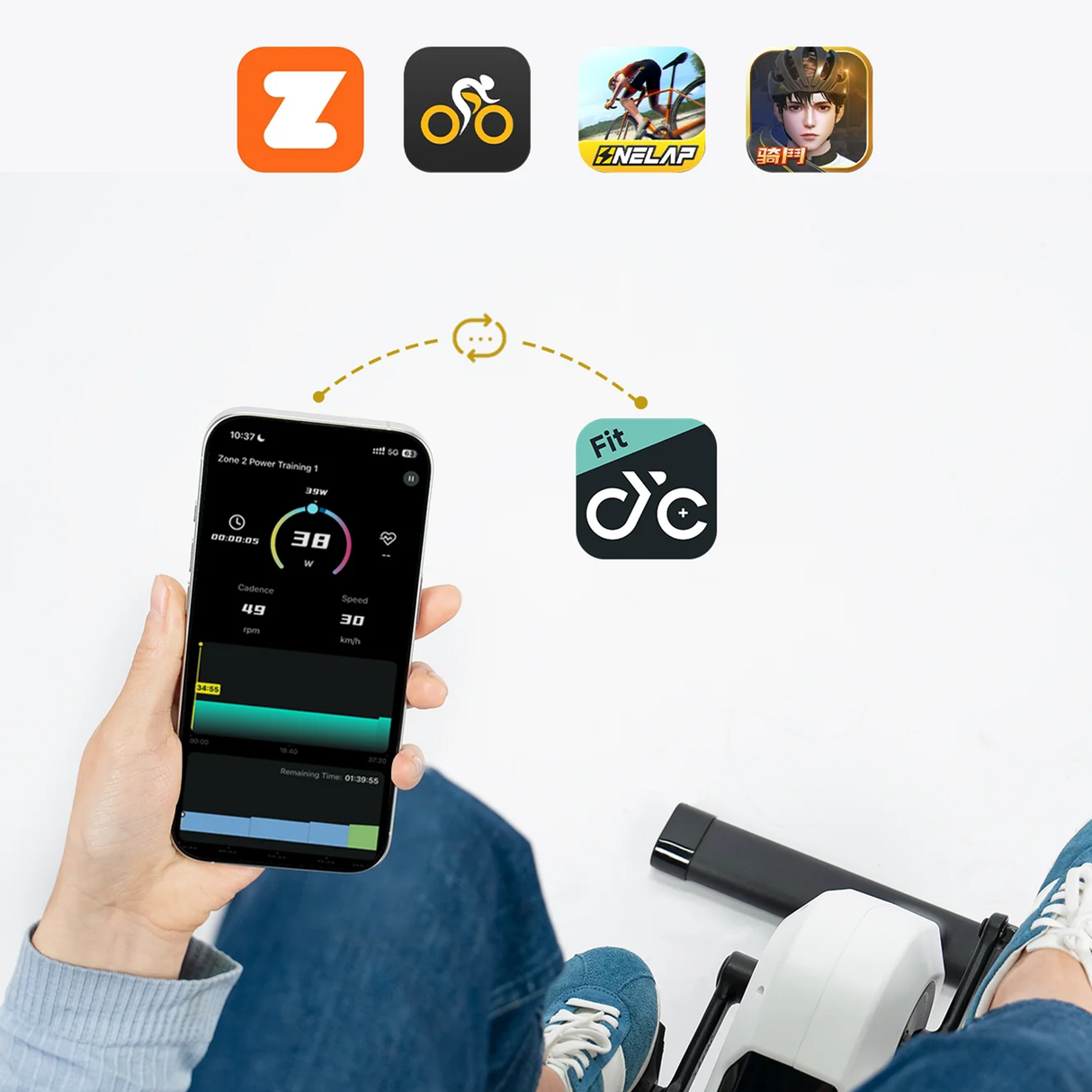 DC1 Self-Powered Pedal Exerciser by Cycplus | Pedal | SASKA Trading