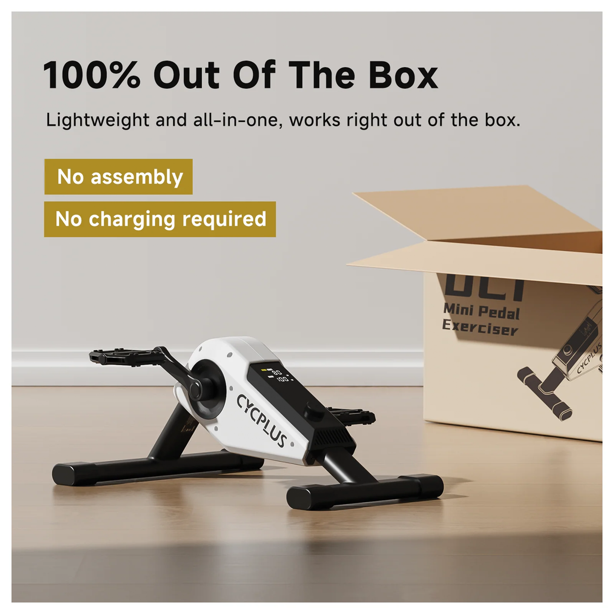 DC1 Self-Powered Pedal Exerciser by Cycplus | Pedal | SASKA Trading