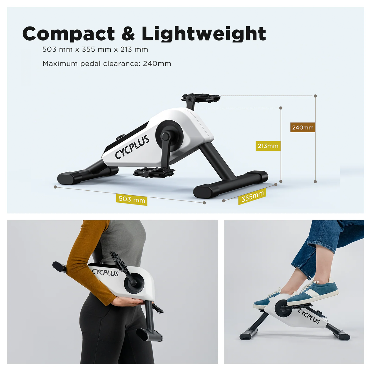 DC1 Self-Powered Pedal Exerciser by Cycplus | Pedal | SASKA Trading