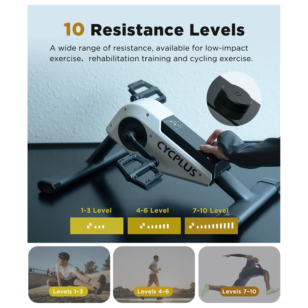 DC1 Self-Powered Pedal Exerciser by Cycplus | Pedal | SASKA Trading