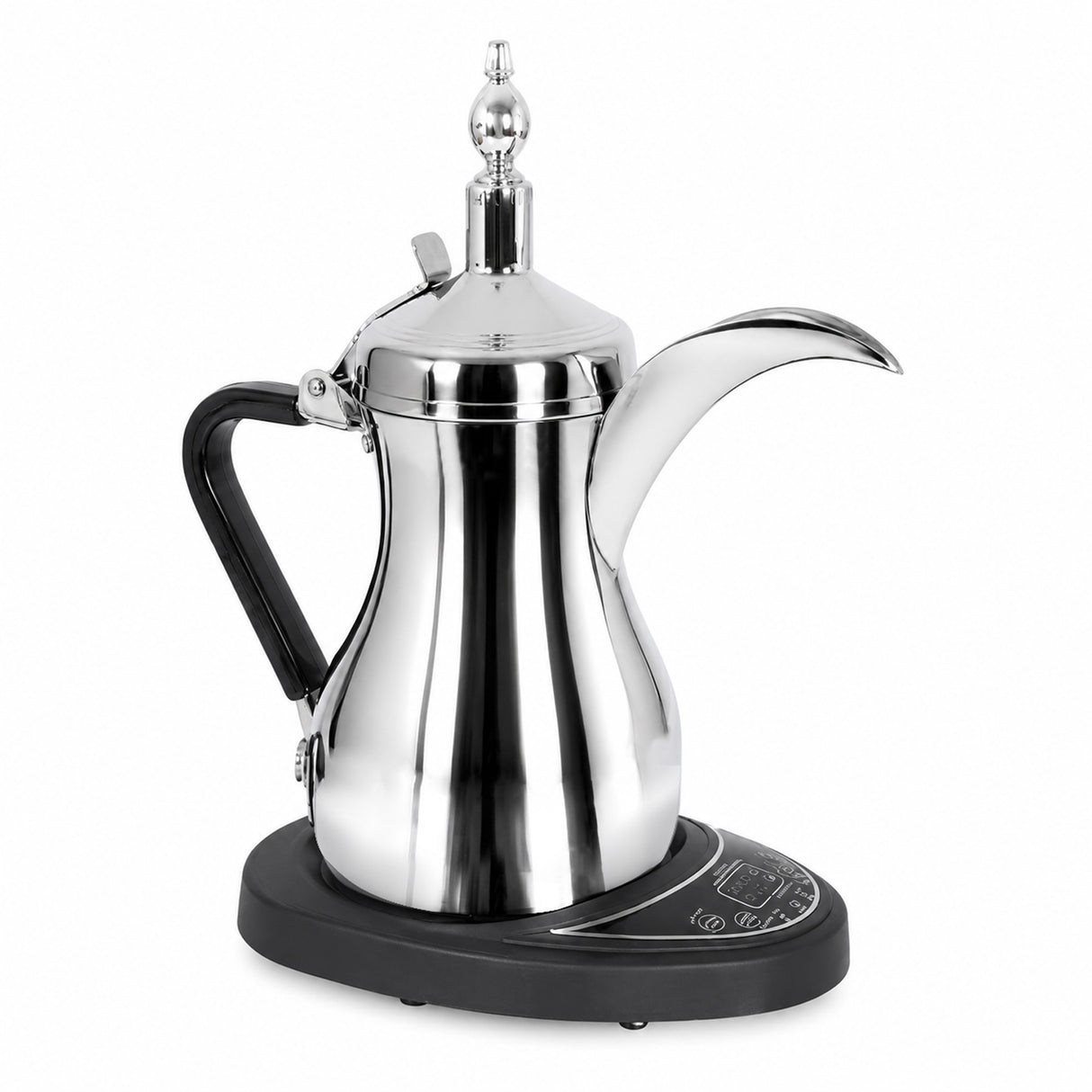 Electric Arabic Coffee Pot Set, 600ml Stainless Steel Coffee & Tea Kettle with Base, 800W Fast Heating, UK Plug DX2045 by Denx - SASKA - SASKA UAE