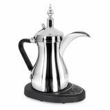 Electric Arabic Coffee Pot Set, 600ml Stainless Steel Coffee & Tea Kettle with Base, 800W Fast Heating, UK Plug DX2045 by Denx - SASKA - SASKA UAE