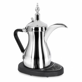 Electric Arabic Coffee Pot Set, 600ml Stainless Steel Coffee & Tea Kettle with Base, 800W Fast Heating, UK Plug DX2045 by Denx - SASKA - SASKA UAE