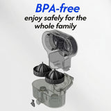 Dual Squeezer Electric Citrus Juicer 380ml with Built in Slicer, 100W Juicer Machine for Oranges, Lemons, Lime by DENX