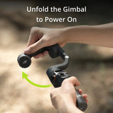 Unfold to power on  - DJI OSMO Mobile 6 - SASKA