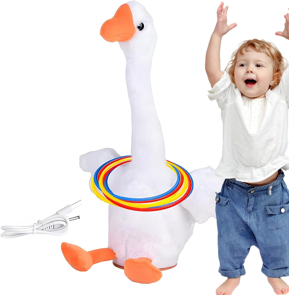 Dancing Singing Duck Toy Ring Toss Games