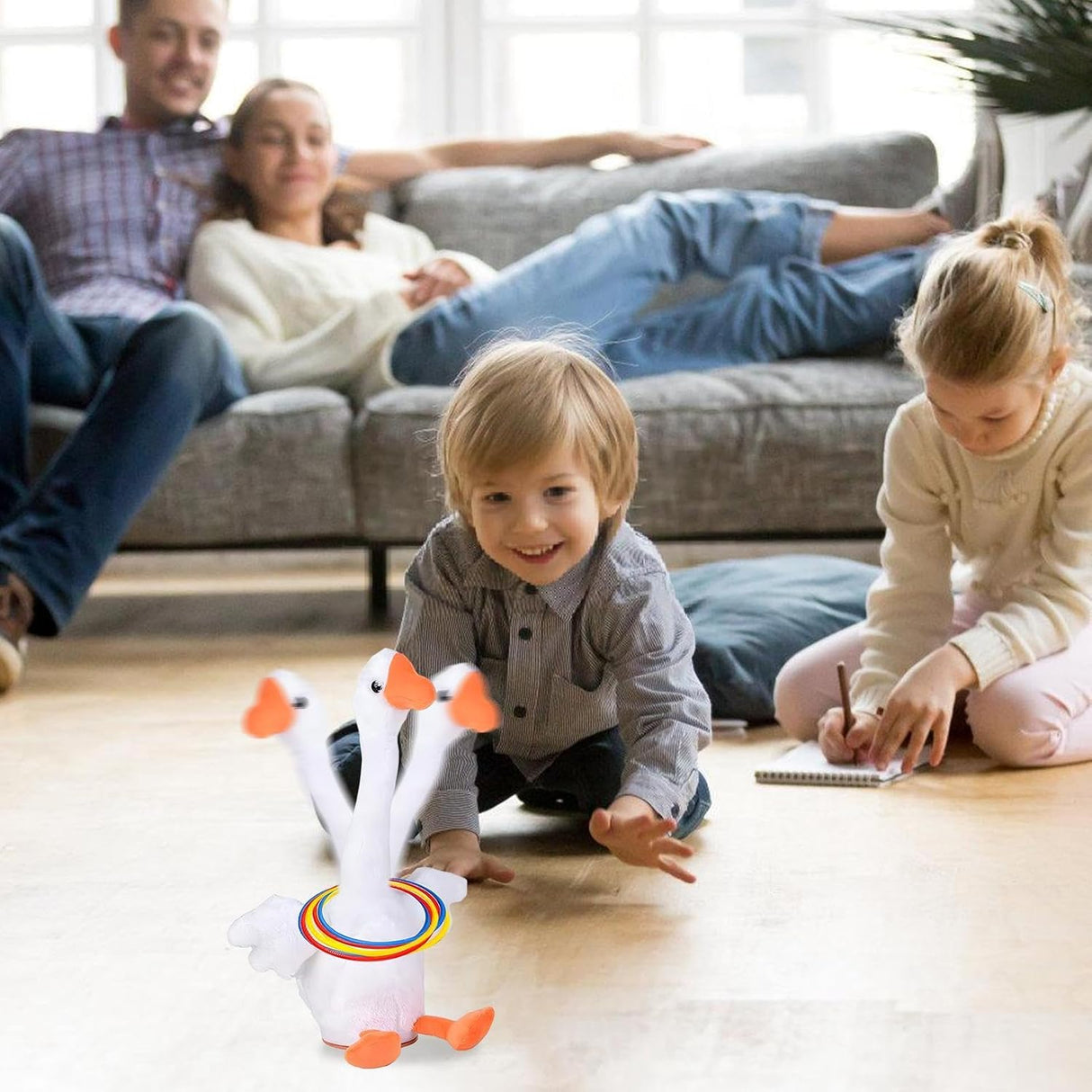 Dancing Singing Duck Toy Ring Toss Games