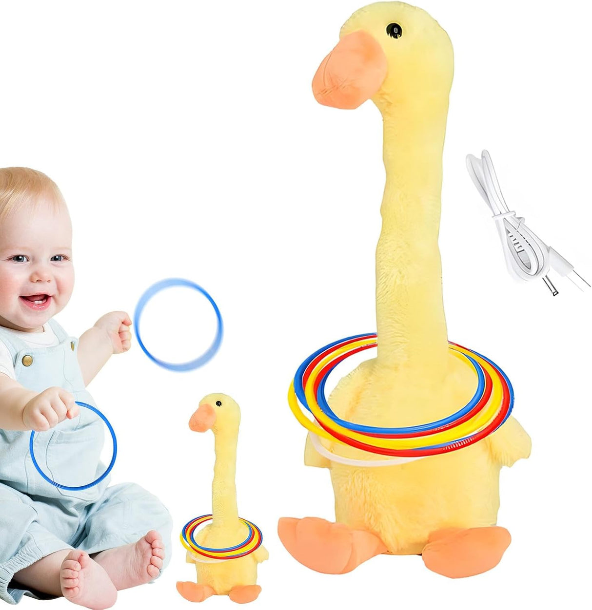 Dancing Singing Duck Toy Ring Toss Games