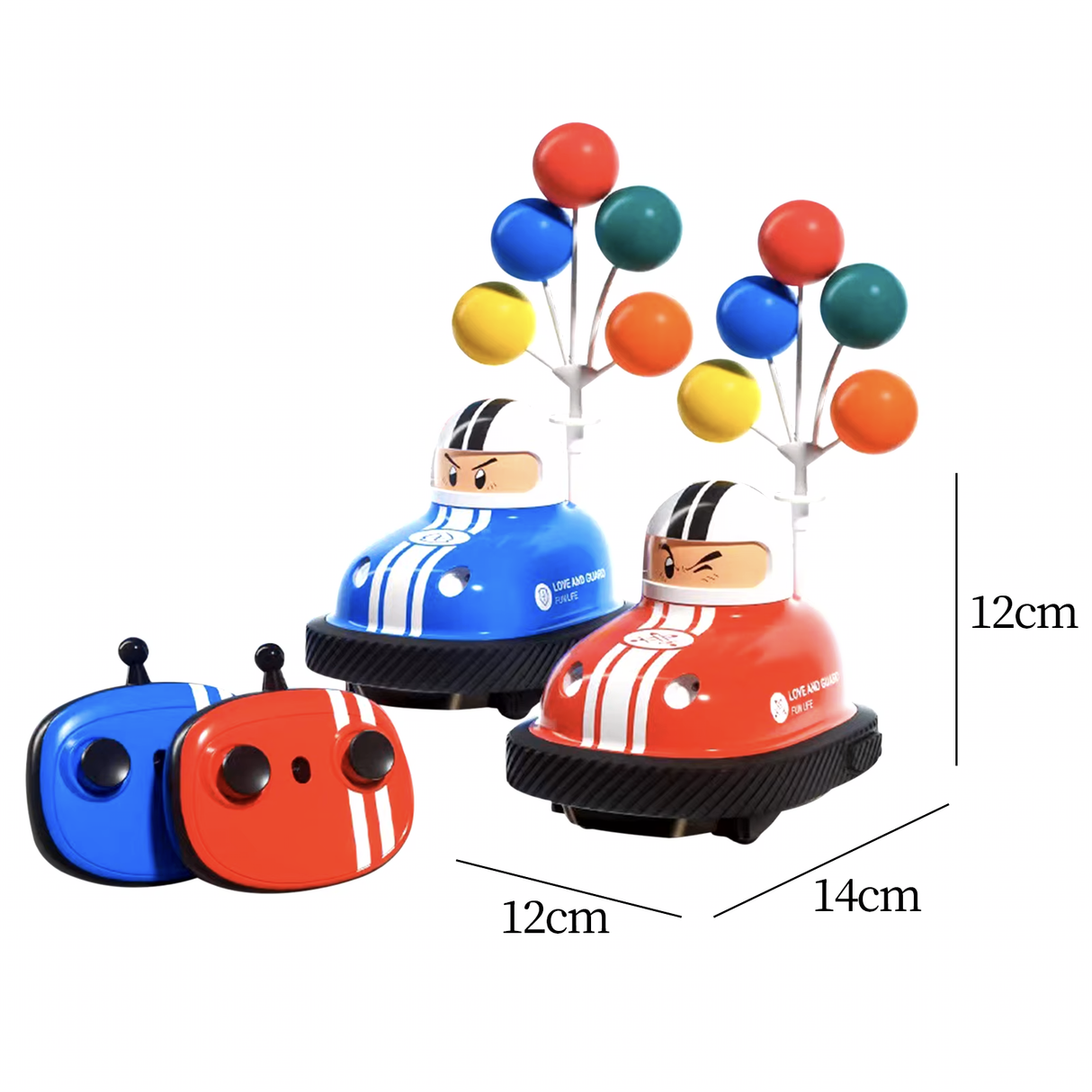 Double Battle Remote Control Bumper Toy Car