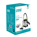 Dry & Wet 1600W Vacuum Cleaner ST-5034 25L Stainless Steel by WINNING STAR - SASKA Trading