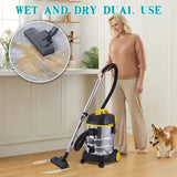 Dry & Wet 1600W Vacuum Cleaner ST-5034 25L Stainless Steel by WINNING STAR - SASKA Trading