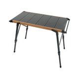 موقد ثنائي الشعلة وطاولة تخييم قابلة للطي، خفيف الوزن، محمول، للطهي في الهواء الطلق من Porodo