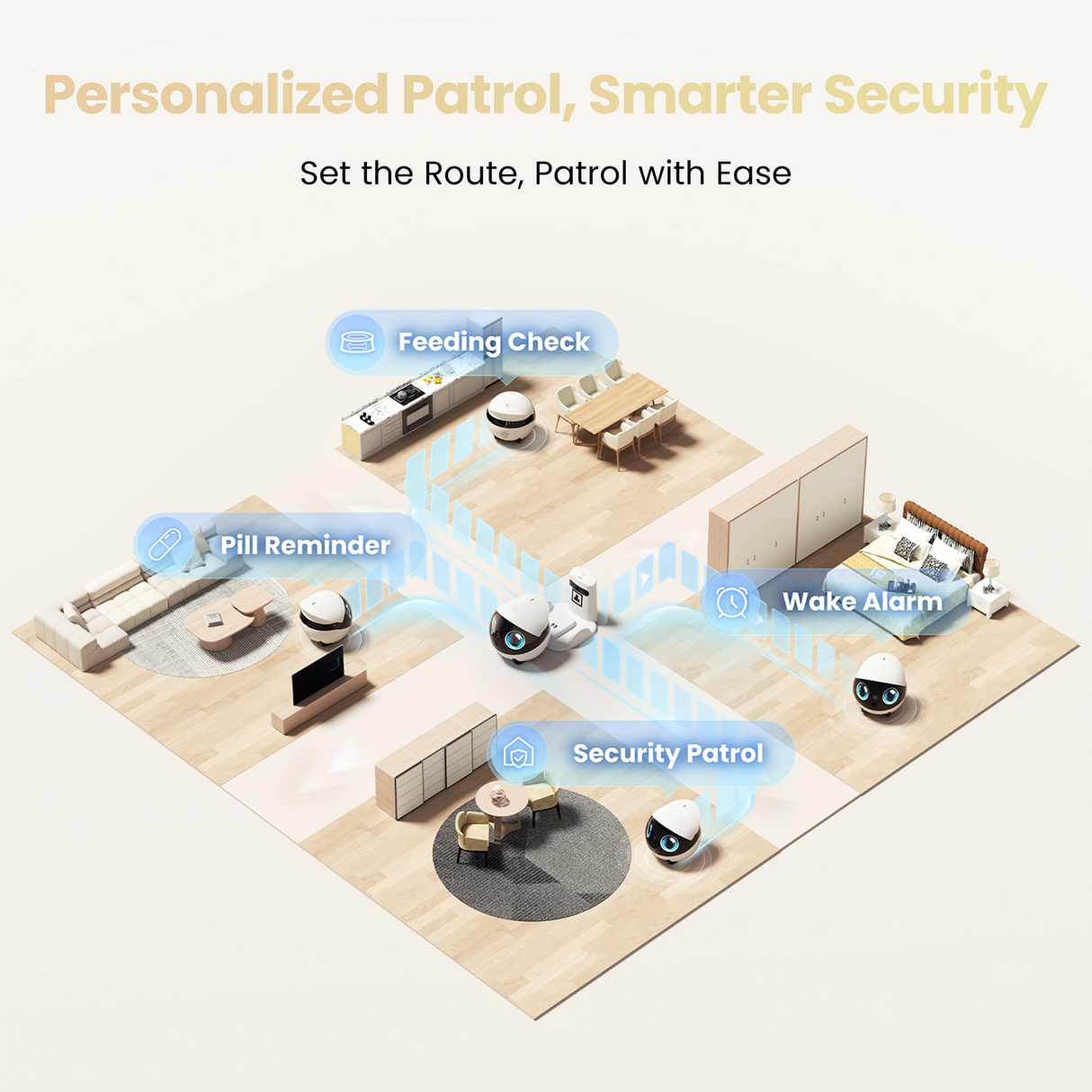 EBO Air 2S FamilyBot – Smart AI Home Companion Robot with Auto Tracking & Interactive Camera by Enabot