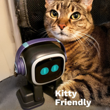 روبوت EMO Skateboard الذكي – رفيق تفاعلي ذكي مع أوامر صوتية وألعاب وتعابير واقعية (بدون المحطة المنزلية) من Living.AI