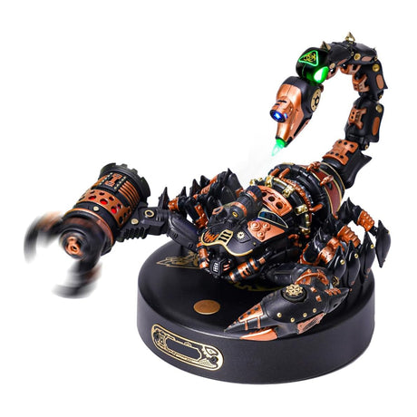 MECHANICAL AGE 3D Metal Mechanical Insect Model Kit, DIY ABS & Metal Puzzle for Adults, Battery Powered Display Model by ROKR - Rhinoceros Beetle / Emperor Scorpion saska uae dubai