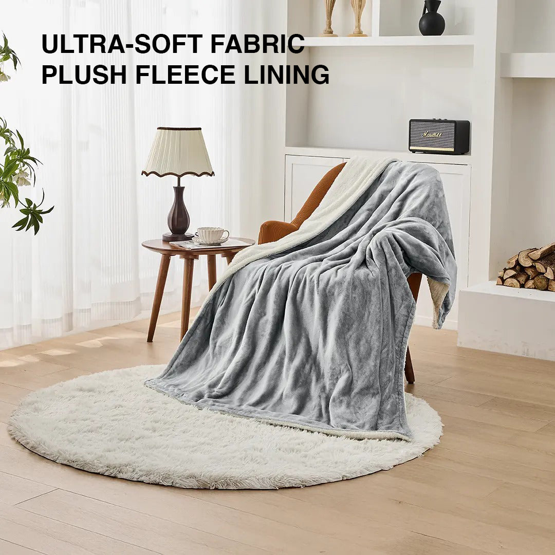 Electric Blanket with Heating Function – Fast Warmth Technology, Soft Cozy Fabric by Green Lion