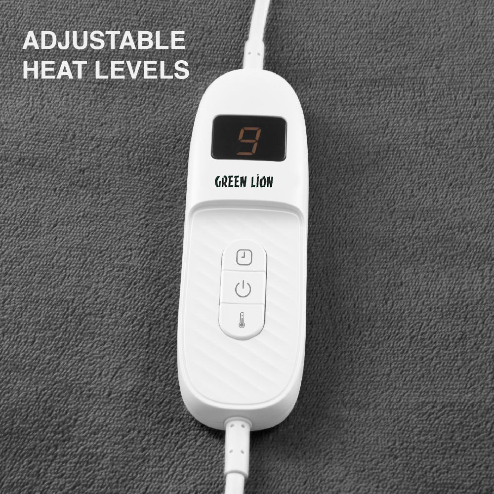 Electric Blanket with Heating Function – Fast Warmth Technology, Soft Cozy Fabric by Green Lion