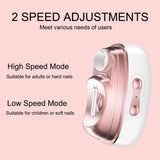 Electric Nail Clipper & Polisher, 4 In 1 Automatic Nail Trimmer with LED Light & UV Lamp M8 by DENX