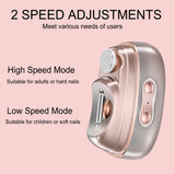 Electric Nail Clipper & Polisher, 4 In 1 Automatic Nail Trimmer with LED Light & UV Lamp M8 by DENX