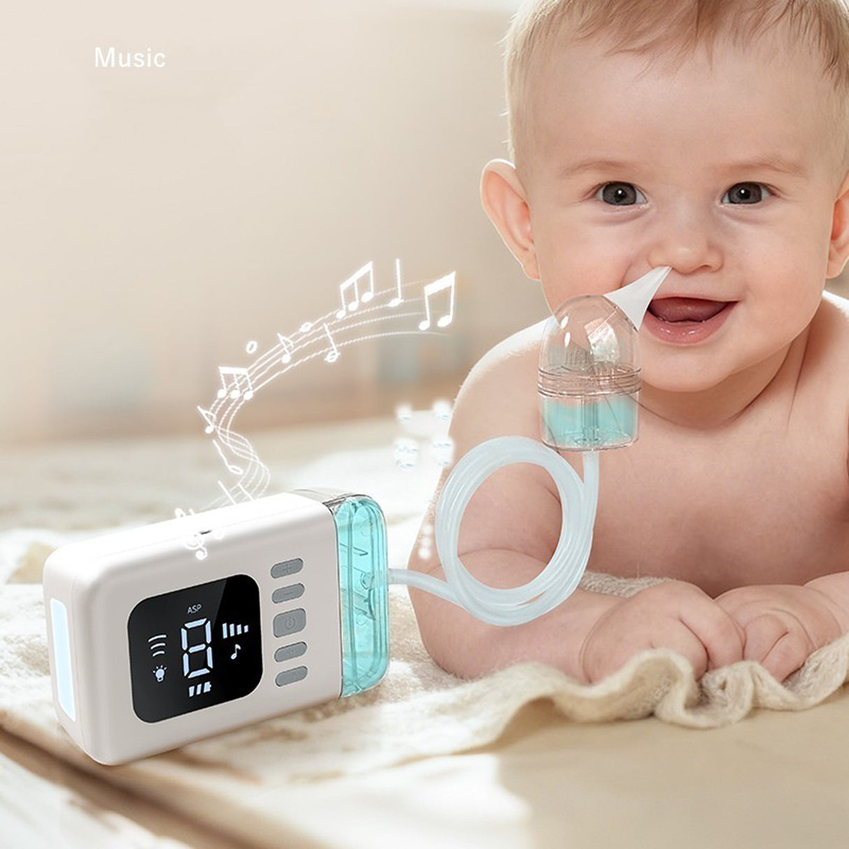 Electric Nasal Aspirator for Babies, Baby Nose Cleaning Device