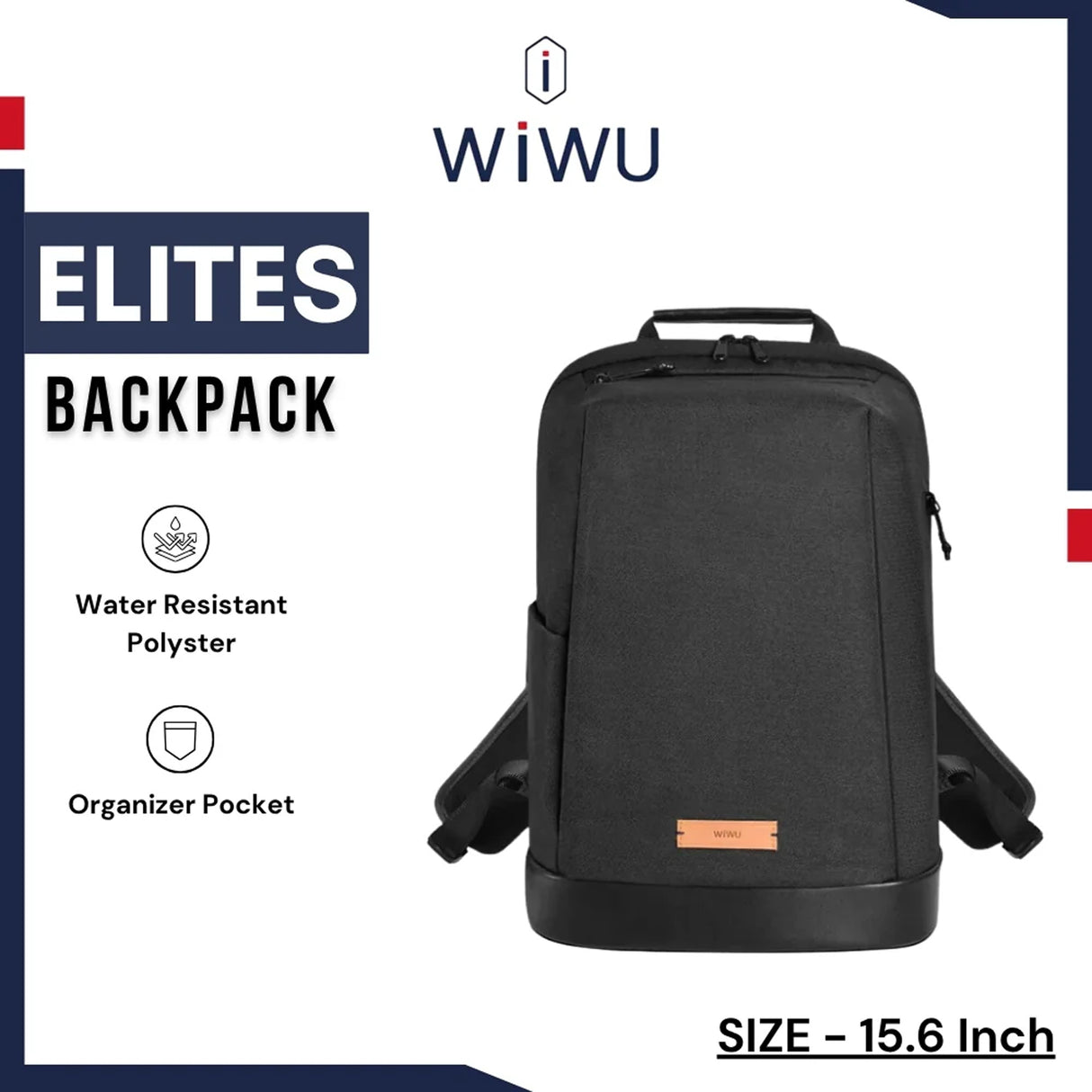 Elite S 15.6-inch Waterproof Backpack for Man and Women by WiWU