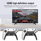 4K Retro Gaming Stick Console with 30,000+ Games & Dual Wireless Controllers, 2.4G SEM F10 Controller Gamepad