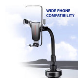 حامل الهاتف العالمي FlexiMount – حامل قابل للتعديل للسيارة والمكتب، شفط قوي من Porodo