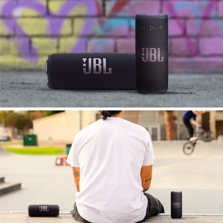 سماعة Flip 7 بلوتوث محمولة – مقاومة للماء مع AI Sound Boost ووقت تشغيل 16 ساعة ودعم Auracast من JBL 