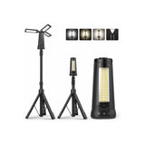 Portable Solar LED Work Light – Rechargeable Camping Lantern with Adjustable Brightness and USB Charging