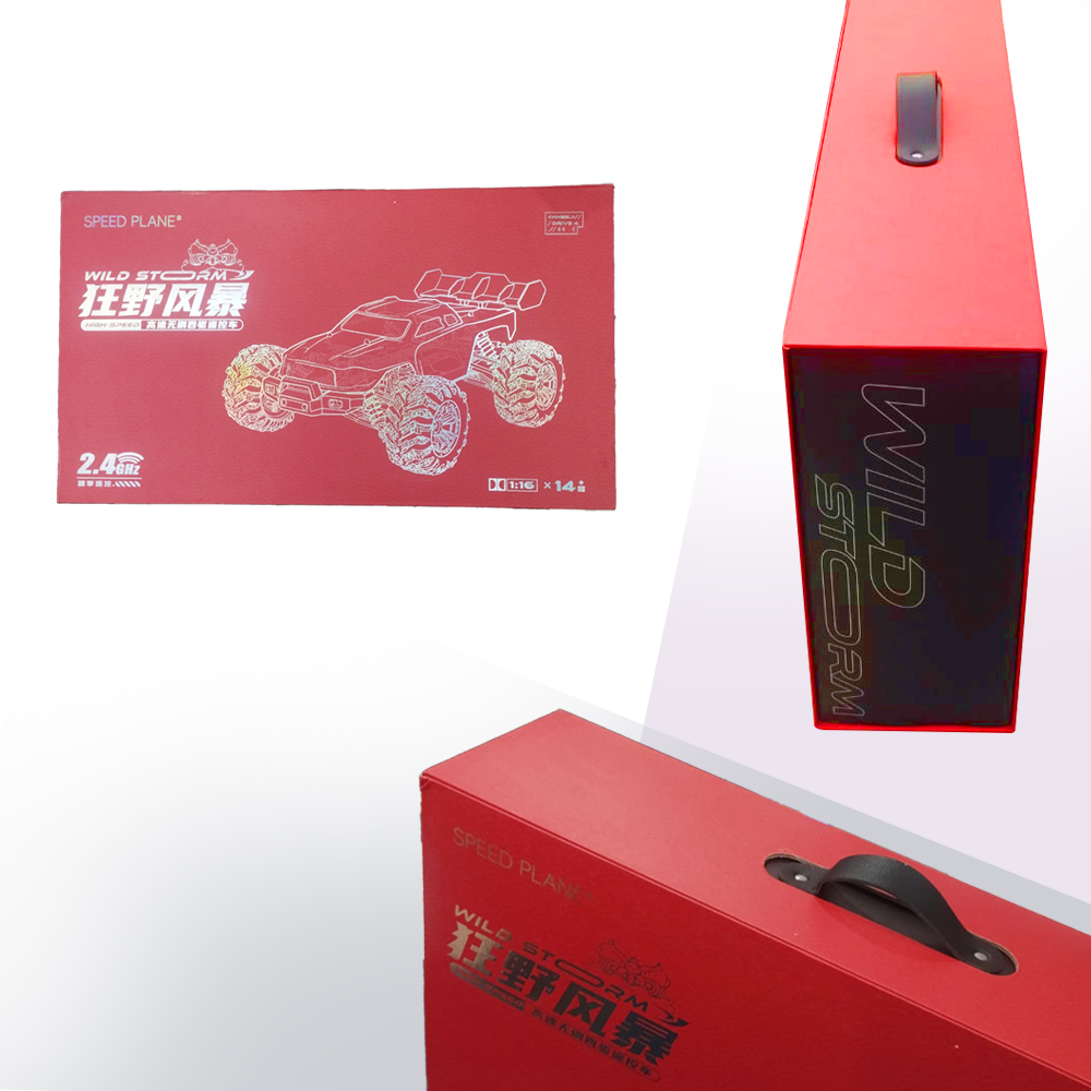 Wild Storm High Speed RC Car with Gift Box HW8810 (Red)  Remote Controlled Toys SASKA Trading