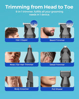 GLAKER Hair Trimmer Complete Mens Grooming Kits