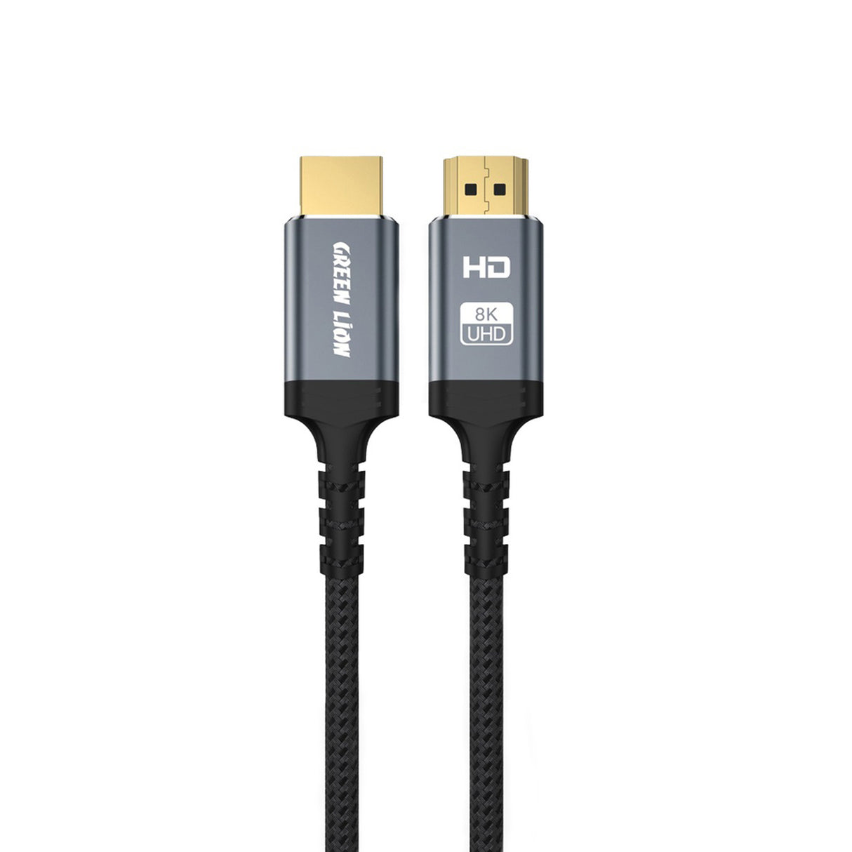كابل HDMI إلى HDMI بدقة 8K بطول 2 متر، كابل عرض مقاوم للتشابك فائق السرعة مع HDR وسرعة 48Gbps من Green Lion