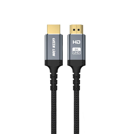 8K HDMI to HDMI Cable 2M, Ultra High-Speed Braided Display Cable with HDR & 48Gbps by Green Lion