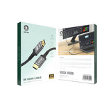 كابل HDMI إلى HDMI بدقة 8K بطول 2 متر، كابل عرض مقاوم للتشابك فائق السرعة مع HDR وسرعة 48Gbps من Green Lion