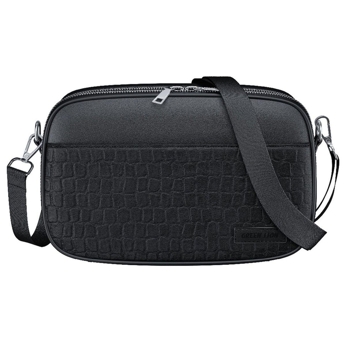 Airo Crossbody Bag – Water Resistant PU Leather Shoulder Bag with Adjustable Strap & Multiple Pockets by Green Lion