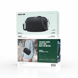 Airo Crossbody Bag – Water Resistant PU Leather Shoulder Bag with Adjustable Strap & Multiple Pockets by Green Lion