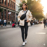 حقيبة كتف كروس بودي للسفر Cleveland، تصميم صلب EVA مقاوم للماء مع حزام قابل للتعديل من Green Lion