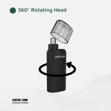 Nose Pro Rechargeable Nose & Ear Trimmer 9600 RPM with Type-C Charging, 360° Rotating Head, Dual Speed by Green Lion