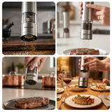 Green Lion Portable Salt & Pepper Grinder 6.5W Silver