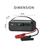 مشغل بطارية سيارة 12 فولت سوبر كاباسيتور بدون بطارية 1000 أمبير، جهاز تشغيل طوارئ محمول للسيارات من Green Lion