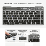 Green Lion Transparent Keyboard Scissor Foot Structure Black