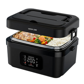 Portable Electric Lunch Box 1L with 8000mAh Battery, Digital Touch Screen & USB-C Fast Charging by Green Lion - SASKA - SASKA.AE