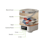 Mini Wash 12L Portable Compact Washing Machine for Baby Clothes, Underwear, Socks by Green Lion