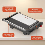 Electric Contact Grill & Sandwich Maker 1000W, 180° Open Non-Stick Panini Press by Winning Star