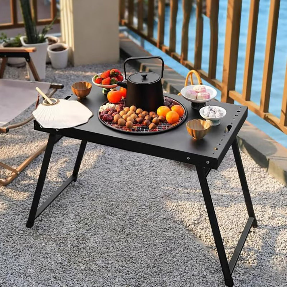 Foldable Grill Table – Compact Outdoor BBQ & Kabob Skewer Station