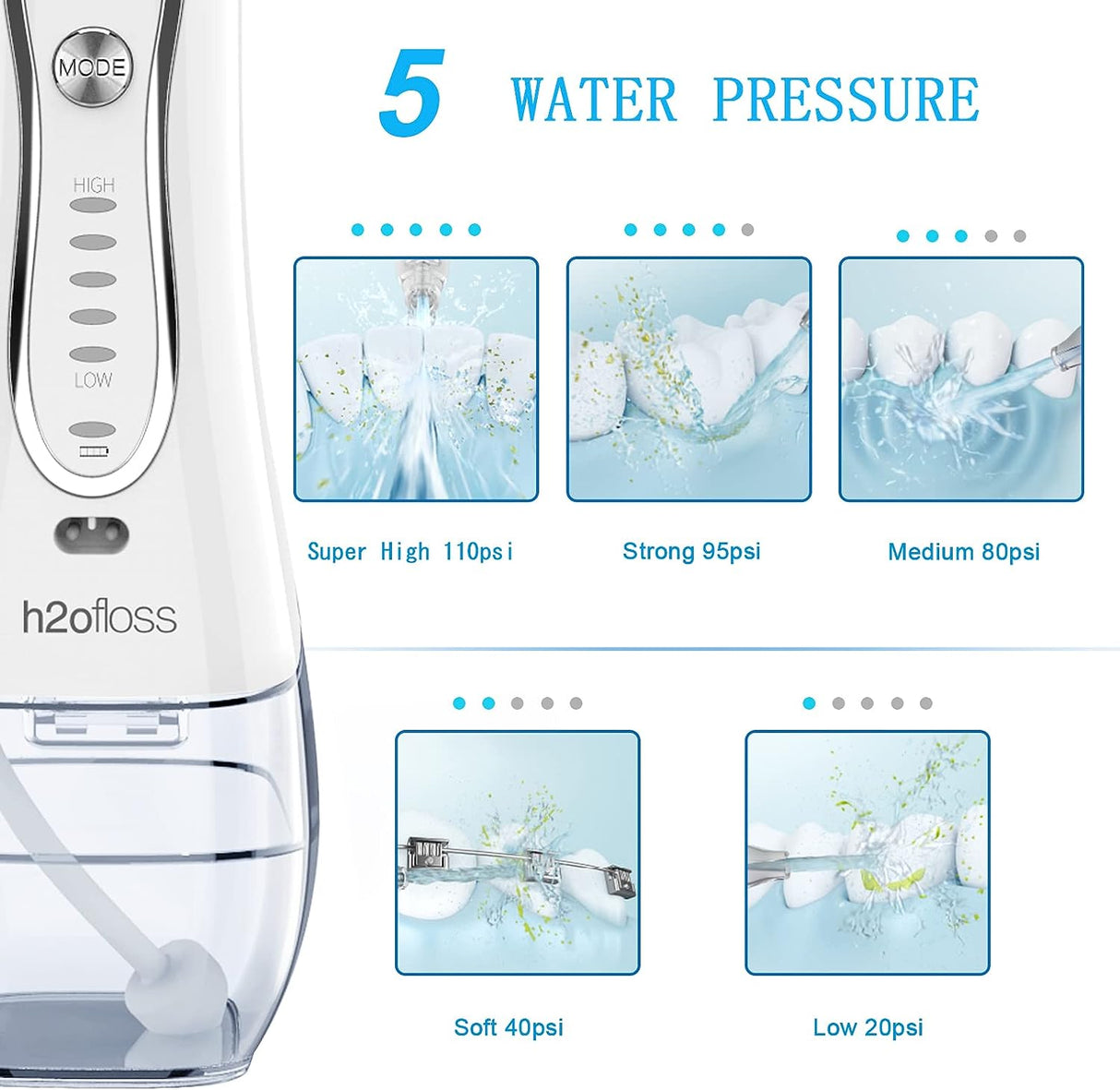 Water Flosser Professional Cordless Dental Oral Irrigator