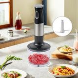 4-in-1 Hand Blender Set – Electric Immersion Blender with Chopper, Whisk, Dough Hooks & Measuring Cup by Winning Star