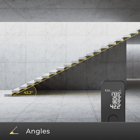 Laser Measure PRO – 50 m Range, 5 Measuring Modes, Digital Color Display by HOTO | Laser Measure | SASKA Trading