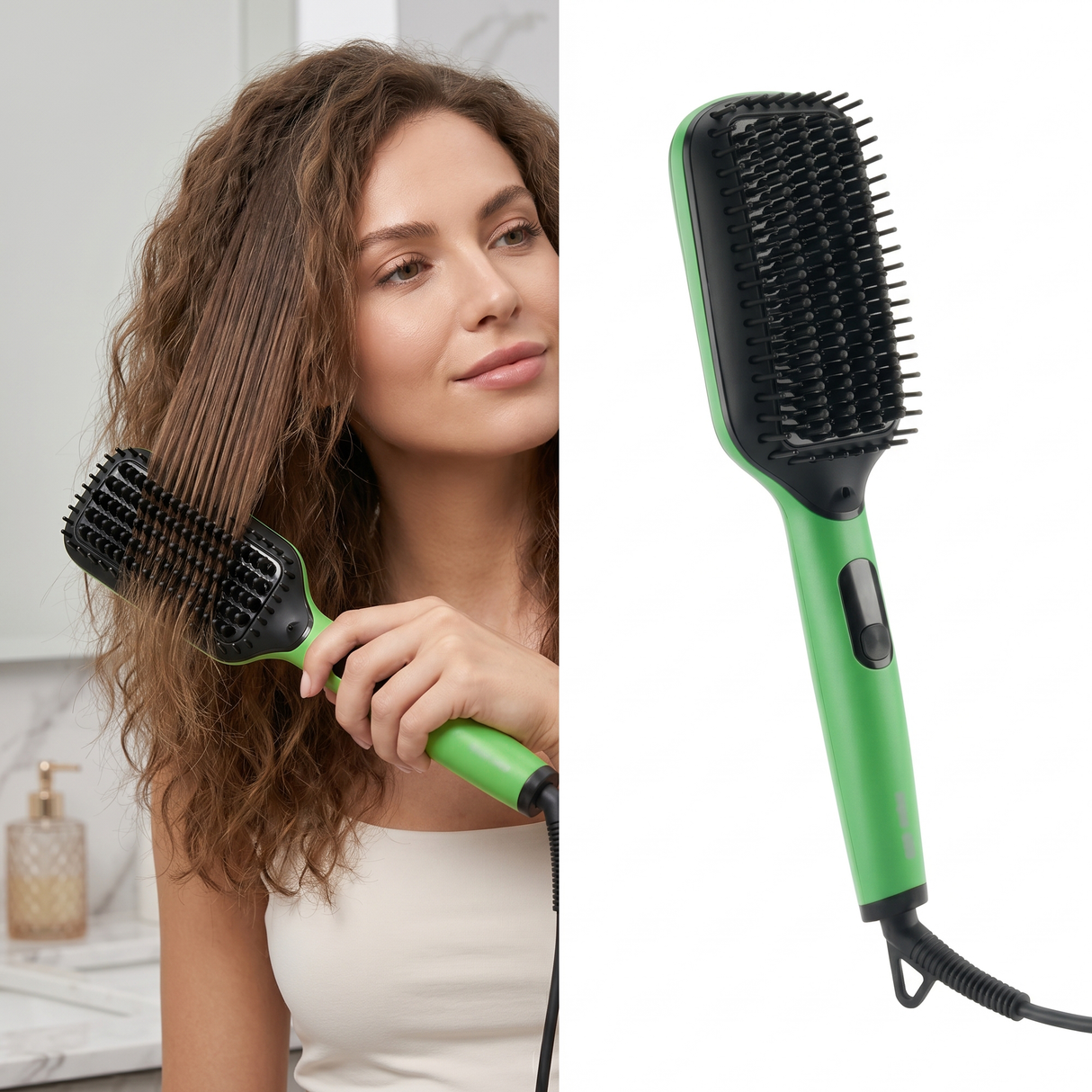 Hair Straightener Comb by Green Lion