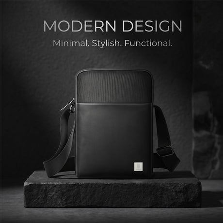 Hali Sling Shoulder Bag, Lightweight Crossbody Travel Bag with Adjustable Strap and Multiple Compartments by WiWU